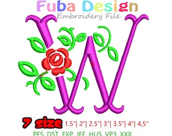 Embroidery Font Set: Machine Embroidery Alphabet (PES DST BX) - 1.5-4.5" (Instant Download)