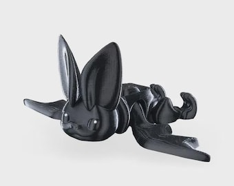 かわいいコウモリ、関節式翼、フレキシフィジェットトイ、ワニデスク