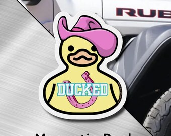 Cowgirl Ducked Rubber Ducky Magnet, Funny Duck, Jeep Accessories, Ducked, Duck Duck Jeep Magnet, Jeep Lover, Nashville, Cowgirl, Texas
