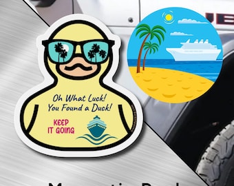 Cruise Rubber Ducky Magnet, Funny Duck for cruise game, Jeep Accessories, Cruise Gift, Ducked, Duck Duck Jeep Magnet