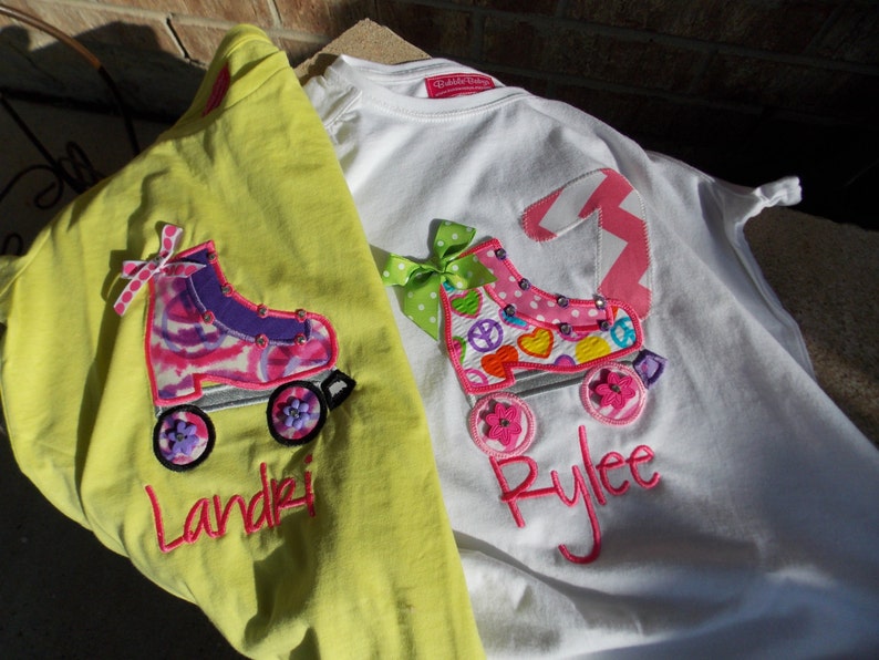 Roller Skate shirt for girls and toddlers Etsy