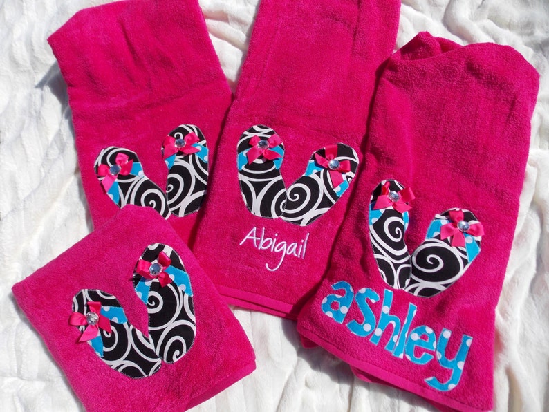 Personalized Towel Applique Name Great for Beach Bath. Rest Etsy