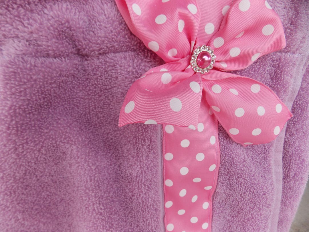Women's Personalized Spa Towel Wrap Monogrammed Towel Wrap Straps Cell