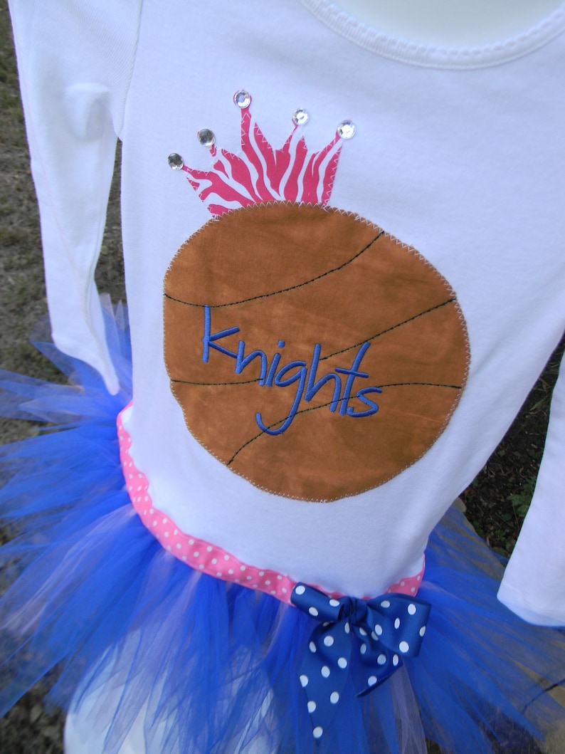 Girls Basketball Applique Tutu Tshirt Dress Party Dress Etsy