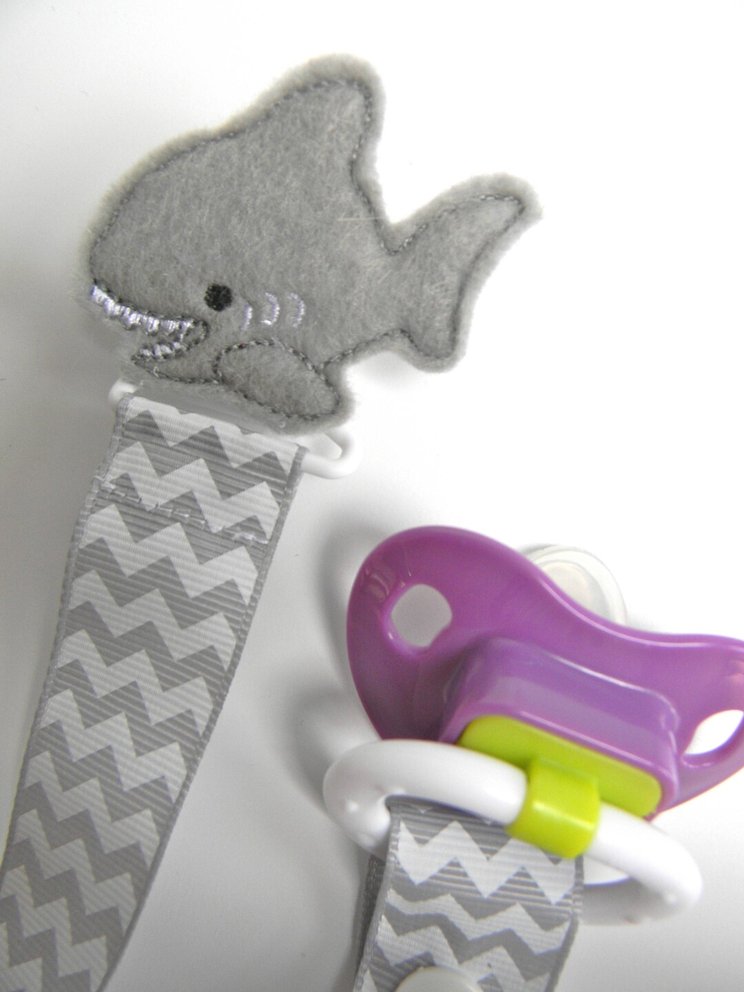 Pacifier Clippacifier Holdershark Pacifier Clipshark Etsy