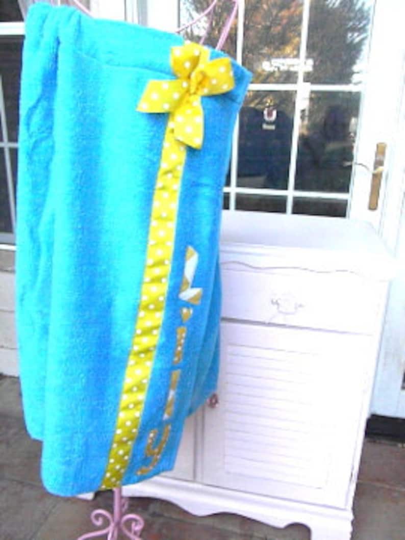 Towel Wrap Spa Wrap With Straps and Snaps Bathtowel Wrap Etsy