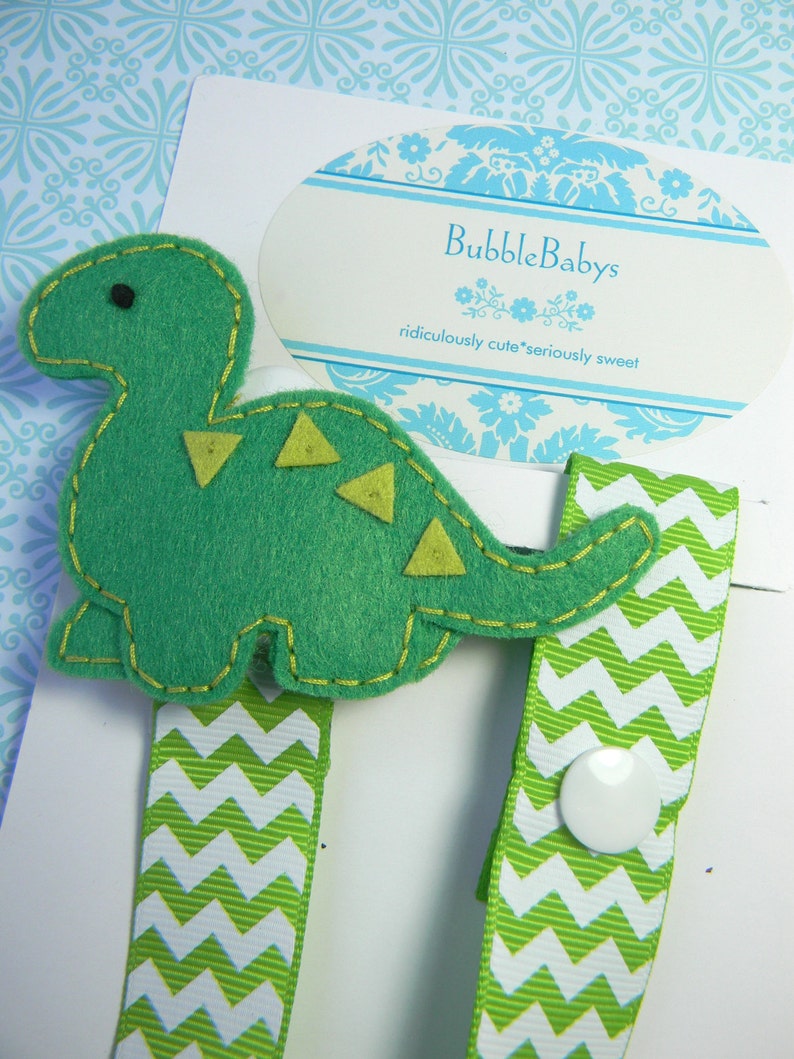 Dinosaur Pacifier Holder Dino Pacifier Clip Binky Clip Baby Etsy