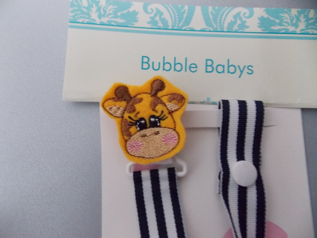 Giraffe Pacifier Holder Pacifier Clip Binky Clip Pig Baby Etsy