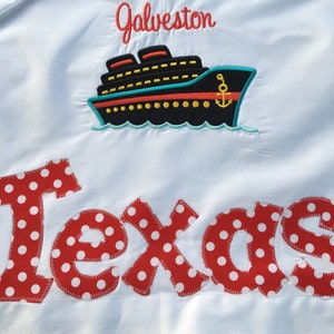 Personalized Cruise Ship Pillowcase: Texas Travel, Camp Pillow