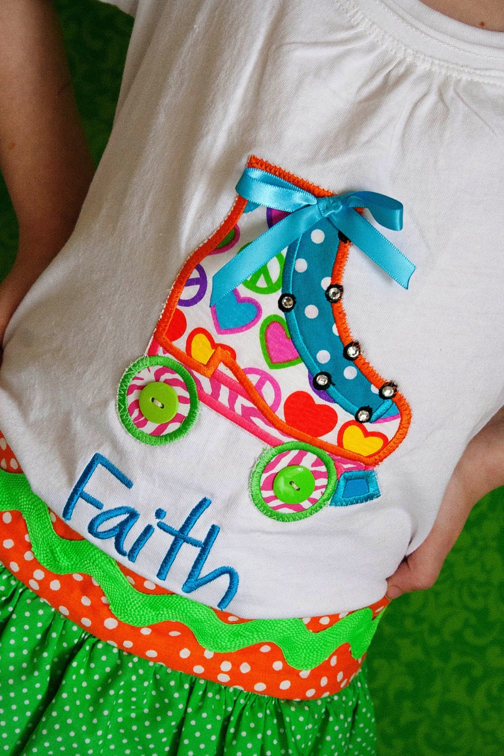 Roller Skate shirt for girls and toddlers Etsy