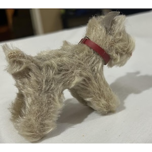 Vintage Steiff Schnauzer Tessie Hund Plüsch Antik Sammlerstück