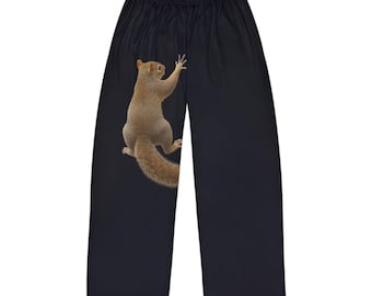 Pijama de ardilla acogedor, ropa de dormir cómoda, ideal para relajarse, regalo perfecto para amantes de la vida silvestre, ideal para descansar y dormir.