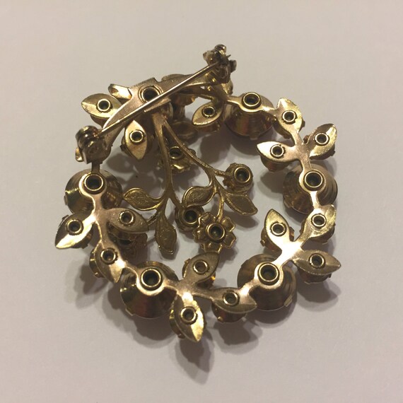 Vintage Ruby Red And Ruby Aurora Borealis Rhinest… - image 3