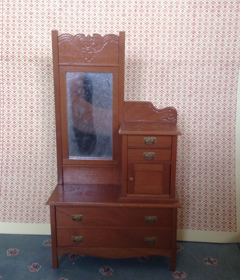 Miniature Dollhouse R L Carlisle Dresser Gorgeous Artisan Etsy