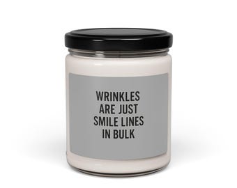 Funny Wrinkles Candle – Humor Soy Candle, Birthday Gag Gift