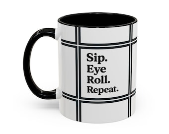 Sarcastic Coffee Mug: Contemporary Design, Vibrant Colors, Ceramic