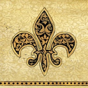 Fleur de Lis - Kruissteekpatroon, pdf-formaat, bezorgd per e-mail, Fleur de Lis-ontwerpkruissteek