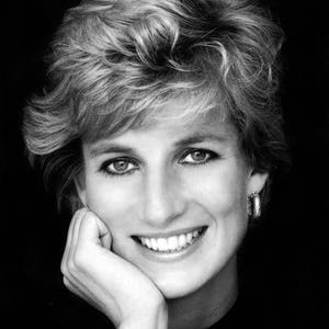 Princess Diana - Cross stitch pattern, pdf format, Delivered by email, Princess Diana cross stitch, Black and White cross stitch