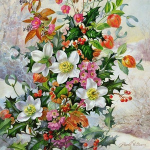 A Winter Wonderland - Kruissteekpatroon, pdf-formaat, bezorgd per e-mail, Albert Williams, kruissteek bloemen, kunst kruissteek