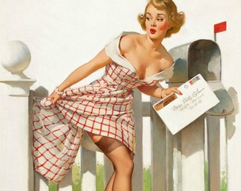 40 年代/50 年代のヴィンテージ ピンナップ ガールの写真を選択し