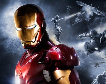 Iron Man - Cross stitch pattern, pdf format, Delivered by email, Iron Man cross stitch, Cross stitch Iron Man, Movies cross stitch