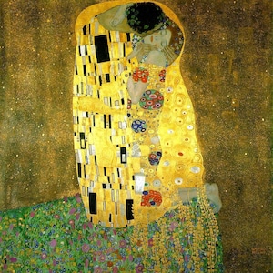 The Kiss, Klimt - Cross stitch pattern, pdf format, Delivered by email, Gustav Klimt, Cross stitch Art, Art cross stitch