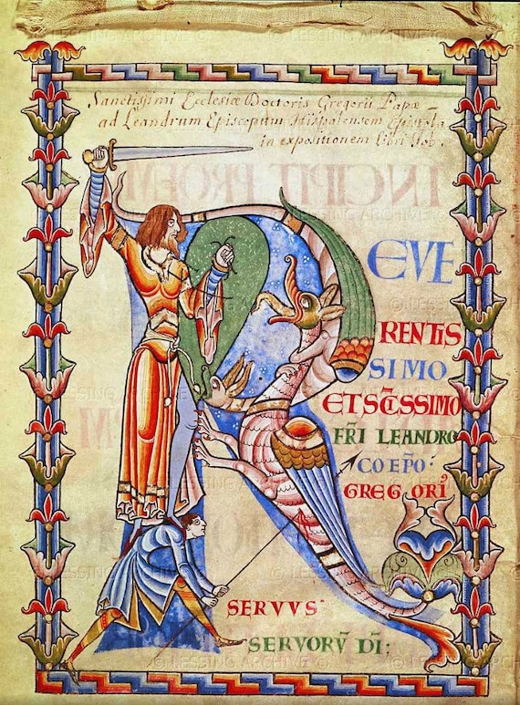 Medieval Illuminated Manuscripts II - Cross Stitch Pattern, Pdf