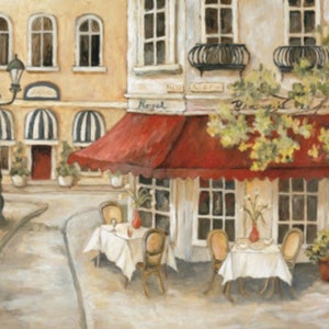 Daytime Cafe II - Schema punto croce, formato pdf, Consegna via email, Punto croce moderno, Punto croce arte contemporanea