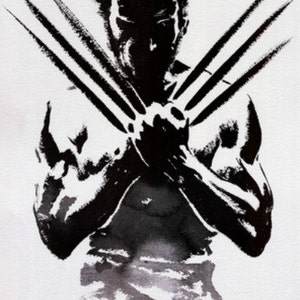 Wolverine - Cross stitch pattern, pdf format, Delivered by email, Wolverine cross stitch, Xmen cross stitch, Black and White cross stitch