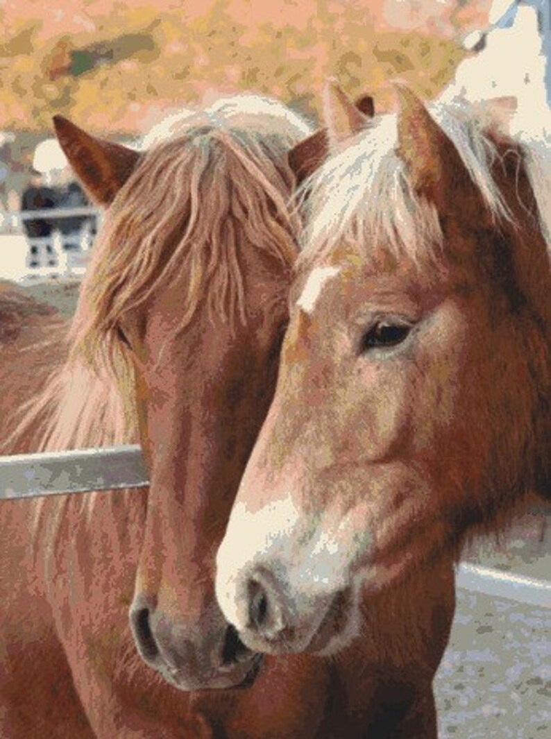 Horses Cross stitch pattern pdf format image 3