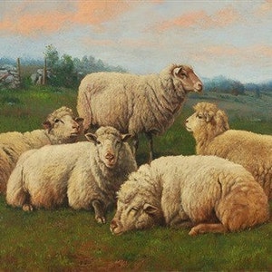 Springtime Pastoral - Cross stitch pattern, pdf format, Delivered by email, Animals cross stitch, Art cross stitch
