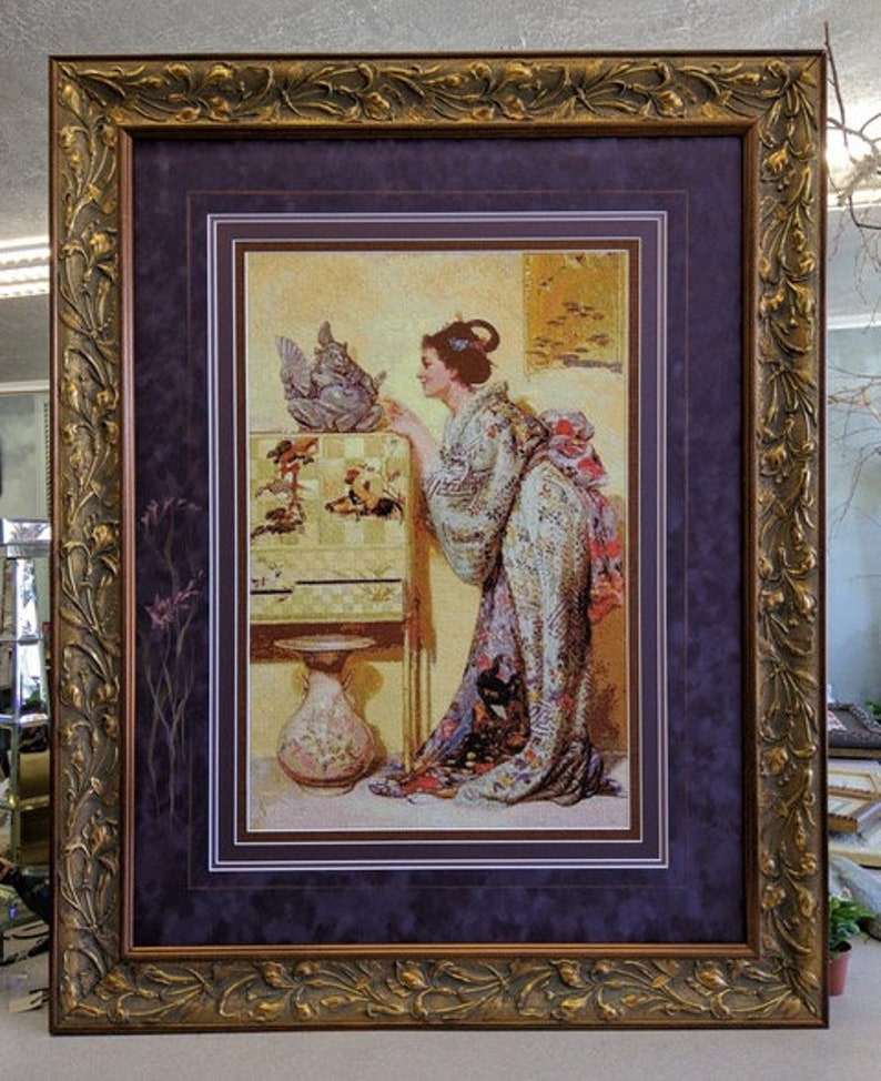 The Japanese Lady Cross Stitch Pattern Pdf Format Etsy