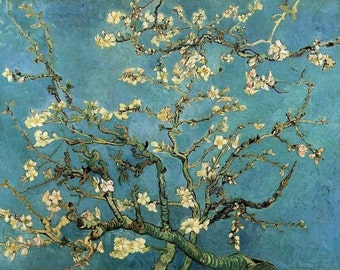 Almond Blossoms - Cross stitch pattern, pdf format, Delivered by email, Vincent van Gogh, Available sizes in the description