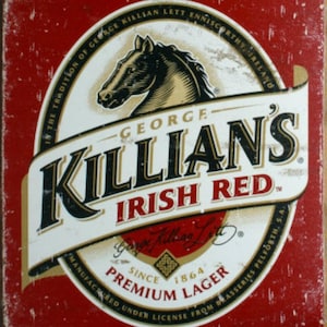 Killian&#39;s Irish Red - Cross stitch pattern, pdf format, Delivered by email, Vintage Ads cross stitch