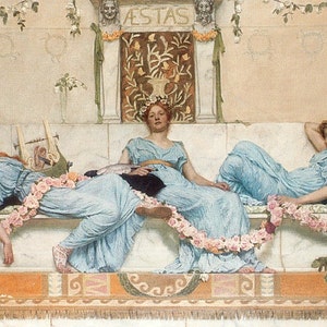 Aestas - Schema punto croce, formato pdf, Consegna via email, William Reynolds-Stephens, Punto croce artistico