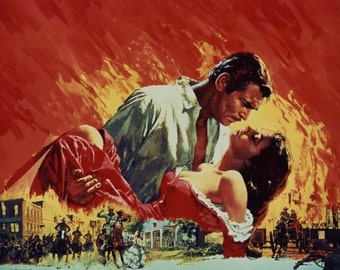 Gone with the Wind, Movie Poster - Cross stitch pattern, pdf format, Delivered by email, Movies cross stitch