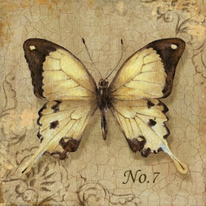 Yellow Butterfly - Cross stitch pattern, pdf format, Delivered by email, Animals cross stitch, Butterflies cross stitch