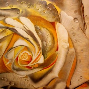 Fireside Passion Rose - kruissteekpatroon, pdf-formaat, bezorgd per e-mail, kruissteek bloemen, kruissteek rozen