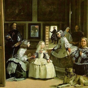 Las Meninas - kruissteekpatroon, pdf-formaat, geleverd per e-mail, Diego Velázquez, kunst kruissteek