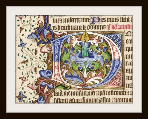 Medieval Illuminated Manuscripts I - Cross Stitch Pattern, Pdf