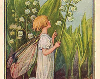 Lily of the Valley Fairy - Cross stitch pattern - pdf format - Delivered by email - This is not a kit