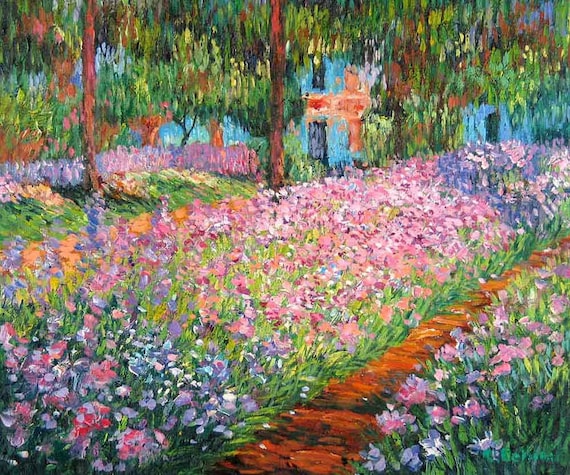 Artist's Garden at Giverny Cross Stitch Pattern Pdf Format Delivered by  Email This is Not a Kit -  Israel