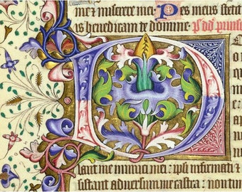 Medieval Illuminated Manuscripts I - Cross Stitch Pattern, Pdf