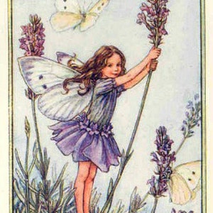 The Lavender Fairy - Cross stitch pattern - pdf format - Delivered by email - This is not a kit
