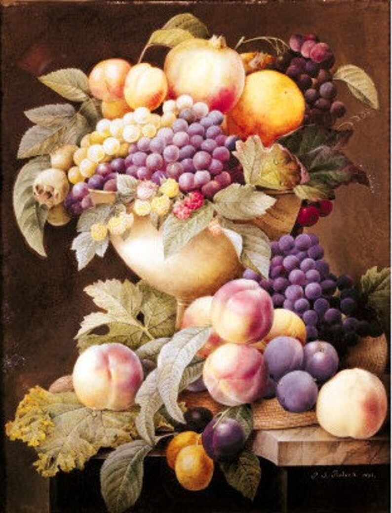 Fruits Cross Stitch Pattern Pdf Format - Etsy