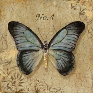 Blauer Schmetterling - Kreuzstich Stickmuster, PDF-Format, per Email geliefert, Tiere Kreuzstich, Schmetterlinge Kreuzstich