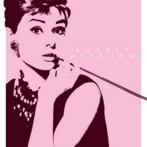 Audrey Hepburn IV - Kruissteekpatroon, pdf-formaat, bezorgd per e-mail, Audrey Hepburn-kruissteek