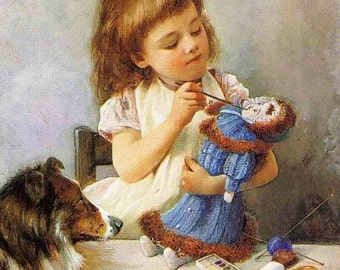 The Young Artist - Cross stitch pattern pdf format