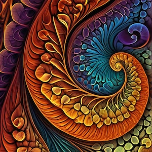 Fractal Design 1 - kruissteekpatroon, pdf-formaat, bezorgd per e-mail, fractal design kruissteek, kruissteek fractal design