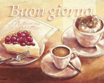 Buon Giorno - Kreuz Stich-Muster-Pdf-format